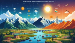 भारत को जलवायु प्रदेशों में विभाजित कीजिए और प्रत्येक की विशेषताओं का वर्णन कीजिए