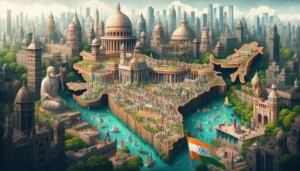 भारत को धरातलीय स्वरूपों के आधार पर विभाजित कीजिए तथा किसी एक विभाग के धरातलीय स्वरूप का विश्लेषण कीजिए